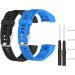 Muovrto Silicone Replacement Watch Band for Garmin Approach X40/X10 & Vivosmart HR Plus - Sport Strap (Color 5) - International Shipping - Buy Online on GoSupps.com