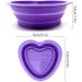 Makeup Brush Cleaning Mat Silicone Cosmetic Brush Cleaning Pad Heart Foldable Brush Cleaning Bowl Portable Cosmetic Brush Cleaner Washing Tool for Makeup Brushes A11ZDQJW (purple) - Buy Online on GoSupps.com
