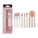 Travel Makeup Brush Set | 5-in-1 Multifunctional Brush & Sponge Set | Foundation & Concealer Brushes for Women | Perfect Gift for Beauty Lovers | Gold - Buy Online on GoSupps.com