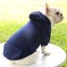Dog Hoodie with Pocket - Navy Blue Sweater for Small, Medium, Large Dogs | Pet Winter Coat - Buy Online on GoSupps.com