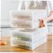 1 pc box Container Household Plastic Trays Transparent Containe Dumplings Double-deck Home re-usable Transparent Color 34X26CM double-deck - Buy Online on GoSupps.com