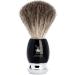 M HLE Vivo Shaving Set Premium Badger Hair Brush Safety Razor Bowl & Stand Black Resin & Metal Accents - Buy Online on GoSupps.com