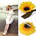 Cafurty Sunflower Hair Clips 2 PCS Fashion Duckbill Clips for Women and Girls | Seaside Vacation Photo Hair Accessories - Buy Online on GoSupps.com