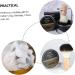 Fomiyes Men's Shaving Set - 2 Sets of Stainless Steel Foam Shell Hairdresser Dust Brush and Bowl | Perfect for Professional Grooming | Black - Buy Online on GoSupps.com