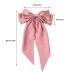 Vintage Satin Bow Ribbon Hairclip Hairpin for Women (Pink) - Buy Online on GoSupps.com
