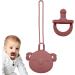 Renywosi Pacifier Holder Set - Silicone Pacifier Chain for Babies | Easy to Clean & Perfect for Travel Picnic & Camping - Buy Online on GoSupps.com