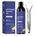 Oil Pulling Mouthwash 100ml with Tongue Scraper Cleans Teeth for Home Travel Evening Meals - Home Travel Morning Evening Sleep