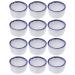 VILLCASE Mealworm Bowl 12PCS Reptile Water Sink Ceramic Reptile Water Dish Spider Drinking Basins Mini Pets Water Bowls for Spider Tarantula Small Reptile 2. 00X2. 00X1. 00cm Reptile Water Bowl