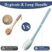 17 Inch Blue Back Scrubber Brush for Showering - Exfoliating Body Washer for Men and Women with Non-Slip Handle - Buy Online on GoSupps.com