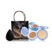 SACE LADY 3Pcs Face Make Up Base Set with Makeup Bag  Flawless Matte BB Cushion Foundation Cream  Oil Control Pressed Powder  Soft Makeup Sponge and Makeup Bag  Lasting Waterproof Natural Cosmetics Kit