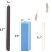 100 Pcs Orange Sticks + 6 Nail Files & Buffers | Double Sided Wooden Cuticle Pusher Stick | Nail Care Set - Buy Online on GoSupps.com