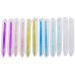 12 Pcs Glass Cuticle Pusher and Remover Tool Ends Manicure Cuticle Stick Nail Crystal Cuticle Pusher
