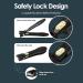 DUAIU Self-Locking Nail Clippers for Thick Nails - Ergonomic Toenail Clippers with Catcher for Seniors - Manicure Pedicure Gift for Men and Women - Buy Online on GoSupps.com