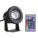 Nikou Underwater LED Light Marine Boat Yacht Underwater Spot Light Waterproof Lamp Underwater RGB Decor Spotlight/Wall Lighting for Garden Lawn Pool Pond Rockery Fountain (Color : Black)