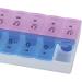 Gima Weekly Pill Organizer - 7-Day Planner with Sun & Moon Design Compact & Portable in Pink & Light Blue - Buy Online on GoSupps.com