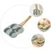 SHOWERORO 1Pc pan Kitchen Griddle Wok for Induction cooktop Non Stick cookware stovetop Griddle Non Stick Egg Cooking Pot Cooking Utensil Fried Eggs Omelette Plate Oven bakeware Egg Boiler - Buy Online on GoSupps.com