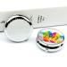 Colorful 3 Compartment Travel Pill Box - Portable Medicine Organizer for Handbag & Pocket - Beach Ball & Flip Flops Design - Buy Online on GoSupps.com