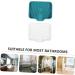 KONTONTY 2pcs Soap Drainer Soap Organizer Storage Soap Holder Bathroom Soap Plate Silicone Storage Containers Travel Soap Holder Soap Holder Case Self Soap Dish Silica Gel Multifunction White Green 12.2X10X2.2CM - Buy Online on GoSupps.com