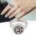 Essential Oil Diffuser Aromatherapy Finger Ring Beautiful Appearance Open Design High Precision Thread Stainless Steel Material (02)