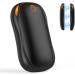2-Pack Rechargeable Hand Warmers 10000mAh - Portable Electric Heater and Power Bank for Outdoors - Black - Buy Online on GoSupps.com