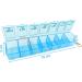 BoxSik Blue Pill Organizer - 7-Day Weekly Medication Storage Box for Vitamins & Supplements - Buy Online on GoSupps.com