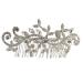 Housoutil Rhinestone Hair Combs Wedding Hair Comb Hair Comb Clips Hair Side Comb Bridal Hair Comb Hair Combs for Wedding Decor Tiara Rhinestones Bride Accessories Zinc Alloy White