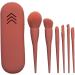 Bexdug Makeup Brushes for Eye | Eyeshadow Makeup Brush Set Portable Face Make up Brushes with Silicone Storage Bag for Women red - Buy Online on GoSupps.com