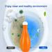 Bowling Blue Bubble Household Toilet Blue Bubble Bottle Cleaner Tablet Bowling Blue Bubble Toilet Bowl Cleaner Toilet Flush Cleaner - 320g (1Pcs) - Buy Online on GoSupps.com