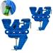 XCMAN Ski and snowboard voice for tuning growing and repairs set with non-slip vice handle with horizontal and vertical and tilting work position couple