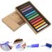 Restokki Hair Dyeing Chalk Hair Chalk Comb Non-Toxic Washable Hair Dye Crayon Salon Set Disposable Hair Dye Stick Suitable For Girls Children And Adolescents (12Colors) - Buy Online on GoSupps.com