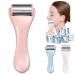 Ice Roller for Face and Eye  Ice Face Roller Massager Puffiness  Migraine  Pain Relief and Minor Injury  Stainless Steel Facial Roller Pink