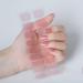 20PCS Semi Cured Gel Nail Polish Strips - Adhesive Full Wrap Gel Nail Art Sticker - Natural Pink Semi Cured Gel Nail Strips with Soft Glossy Finish