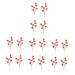 ABOOFAN 16 Pcs Artificial Strawberry Branch Greenery Decor Strawberry Branches Cherry Tomato Plant Artificial Strawberry Plants Artificiales Para Faux Plant White Flowers Wedding