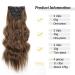 YDDM 20 Inch Wavy Clip-In Hair Extensions | Realistic Synthetic Hair | Affordable 4pcs Set for Women (Color 8H27#) - Buy Online on GoSupps.com