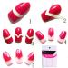 1/100 Pack French Stencil Nail Art Form Fringe Guides Manicure Sticker Tips Tape False Nails With And Design - Buy Online on GoSupps.com