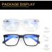 Blue Light Blocking Gaming Glasses 2Pack - Anti Glare, Reduce Eyestrain - Men/Women - Black/Clear - Buy Online on GoSupps.com