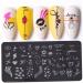 Nail Stamping Plate Set - Heart & Lines Theme for Perfect Manicure | International Shipping Available - Buy Online on GoSupps.com