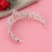 Lurrose Elegant Silver Bridal Crown - Rhinestone Princess Tiara for Party & Pageant (Red) - International Shipping Available - Buy Online on GoSupps.com
