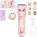 Livora Electric Razor Waterproof for Women Silk Glide Pro Livora Electric Silkglide Pro Razor 2 in 1 Electric Shaver Razors Digital Display Wet & Dry (Pink)