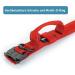 Pettec Neoprene & Nylon Dog Collar with Handle | Softly Padded Water-Repellent Adjustable for Small & Large Dogs | Red (M: 43-52 cm) - Buy Online on GoSupps.com