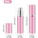 BELEVO Travel Perfume Bottle Atomiser 3 Pieces Perfume Spray Bottle 5ml Refillable Perfume Bottle Aftershave Travel Bottle Mini Atomiser Perfume Spray Bottle for Pocket Handbag - Buy Online on GoSupps.com