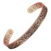JECANORI Magnetic copper bracelets solid copper brazaletes with ultra-low magnets adjustable bangle with jewelry-gift box ros copper