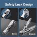 German Nail Clippers Lux German Grip Nail Clippers for Men Stainless Steel Splashless Nail Clippers Portable Ultra Sharp Nail Clippers Professional Nail Clippers for Thick Nails (1PC-C) - Buy Online on GoSupps.com