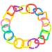 Shop Ibasenice 140 PTH Geometric Chain Buckle Baby Links - Colorful Sensory Rings for Newborns & Toddlers | 4-Piece Set (5.5x5.5cm) - Buy Online on GoSupps.com