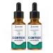 (2 Pack) Cortexi Ear Drops Cortexi Healthy Eardrum Oil Supports Healthy Ears Premium Blend of Essential Oils 2 Bottles
