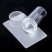 Nail Stamper French Nail Art Clear Jelly Nail Stamper Transparent Silicone Rubber Nail Polish Stamper for French Tips