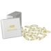 HAARallerliebst hair clips oval (20 pieces | shimmering gold | approx. 5 cm) including box for storage (box color: white)