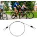 Security Steel Cable  Double Looped Stainless Steel Security Lock Cable for   Loop Cable Scooter Lock(Silver ) - Buy Online on GoSupps.com