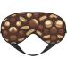 Buy Retro Brown Print Sleep Eye Mask | Soft Eyeshade for Travel & Naps | Unisex Design - International Shipping Available - Buy Online on GoSupps.com