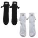 LXINYE Funny Magnetic Suction 3D Doll Couple Socks Couple Holding Hands Socks Unisex Mid-Tube Socks Novelty Socks(2 Pairs) One Size Mixed